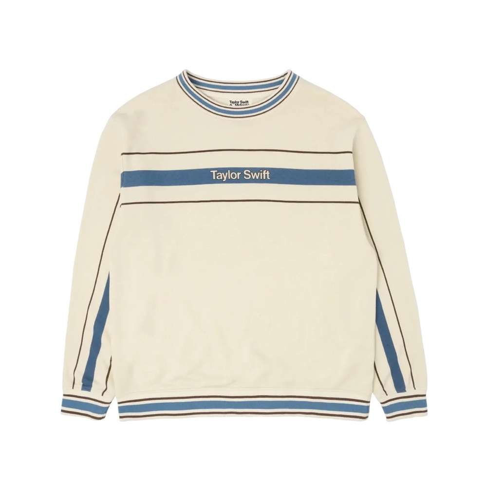 Taylor Swift Midnights Striped Crewneck NWT